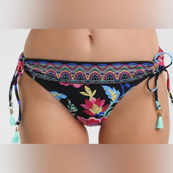 NWT LA BLANCA Midnight Magic Bikini Bottoms - Picture 2 of 9